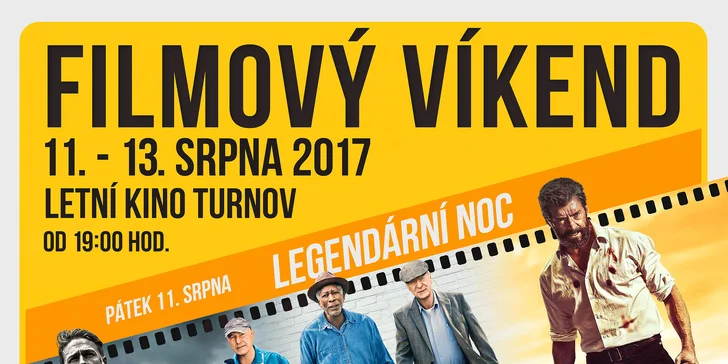 Filmový víkend v Turnově - šest skvělých bijáků pod širým nebem