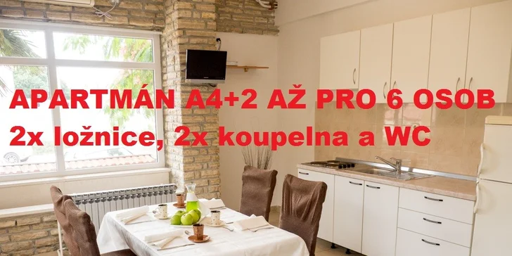 7 nocí v rodinném resortu s bazénem a olivovým hájem v klidné čtvrti Pakoštane