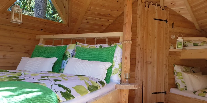 Podzimní romantika v Tree House pro dva i zážitek pro 4člennou rodinu
