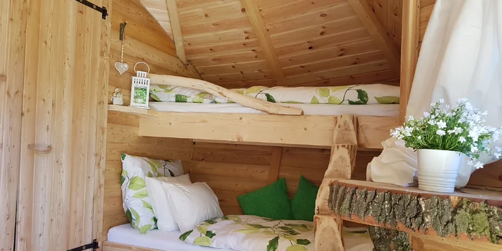Podzimní romantika v Tree House pro dva i zážitek pro 4člennou rodinu