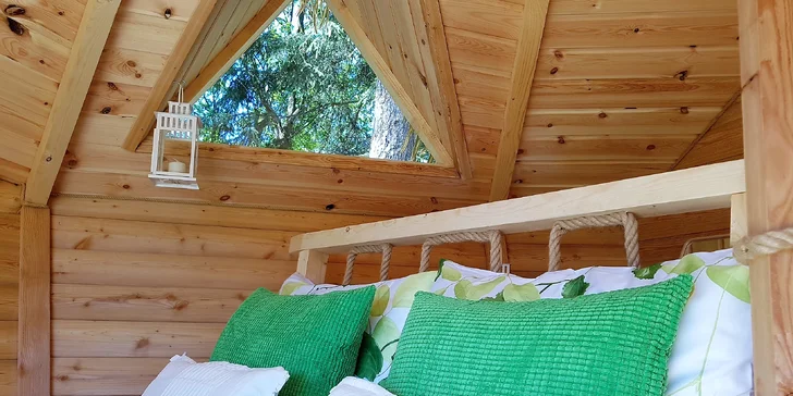 Podzimní romantika v Tree House pro dva i zážitek pro 4člennou rodinu