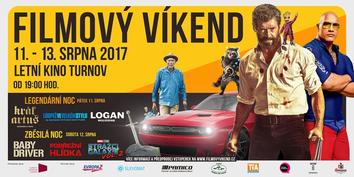Filmový víkend v Turnově - šest skvělých bijáků pod širým nebem