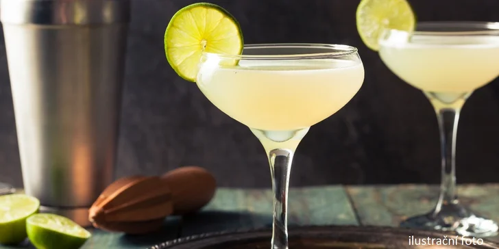 Letní relax s osvěžujícím koktejlem Daiquiri z karibského rumu pro 1 i pro 2