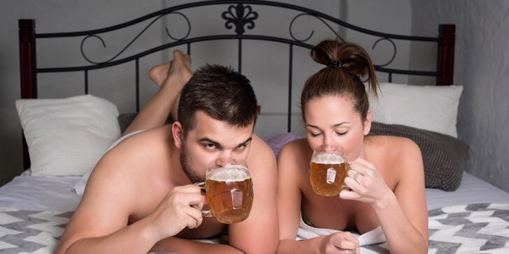 Pivní lázeň pro dva nebo privátní partnerský wellness s vířivkou a saunou
