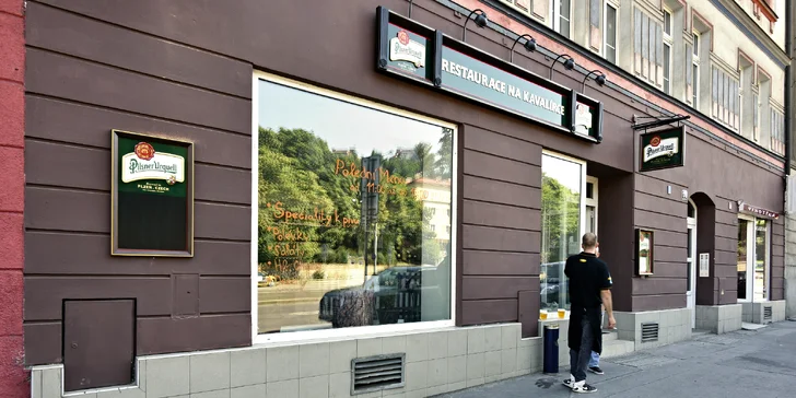 Poctivé české menu o třech chodech pro dva Na Kavalírce