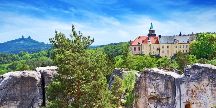 Zámecké lenošení na Hrubé Skále: 3 denní pobyt s wellness i skvělým jídlem
