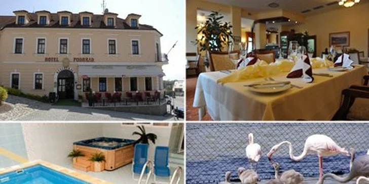 3990 Kč za ČTYŘI DNY PRO DVA v hotelu Podhrad**** v Hluboké nad Vltavou! Tři snídaně a tři večeře pro oba, vstup do wellness i třídenní vstup do aquaparku Hluboká v původní hodnotě 9300 Kč!