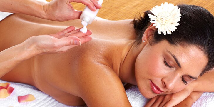 Prázdniny pro vaše tělo: relaxační i exotické masáže dle výběru z 5 druhů