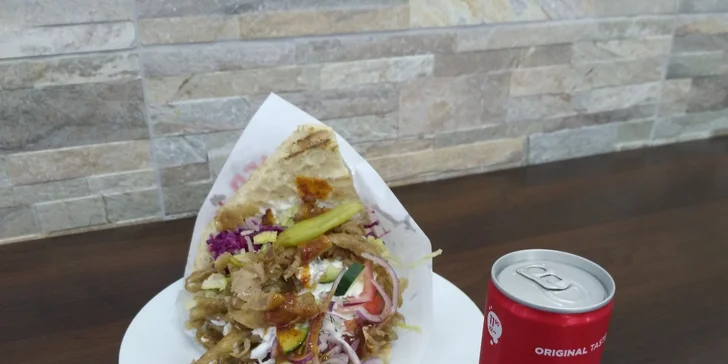 Ve Vršovické hlad nemá šanci: skvělý kebab a nápoj pro 1 nebo 2 osoby