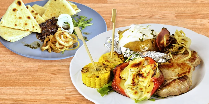Vyletněná hostina pro dva - 3chodové menu s grilovanými dobrotami v hlavní roli