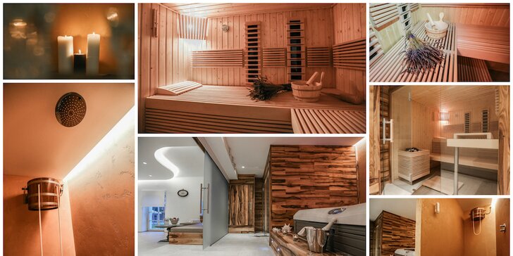 1 nebo 2 hodiny v privátním wellness až pro čtyři osoby: vířivka a úžasná sauna