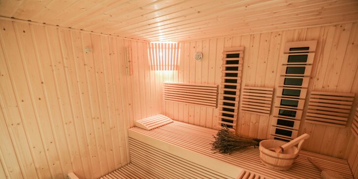 2 nebo 3 hodiny v privátním wellness až pro čtyři osoby: vířivka a sauna