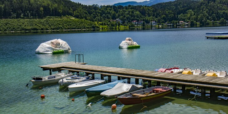 Letní pobyt pro dva s polopenzí u nejteplejšího jezera Klopeinersee až na 6 dní