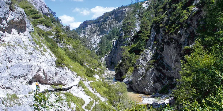 Poznávací výlet do úchvatné divoké soutěsky Hintere Tormäuer v Rakousku