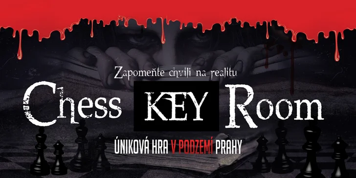 Tajemství upířího sklepení: Mrazivá únikovka Chess KEY Room až pro 5 osob