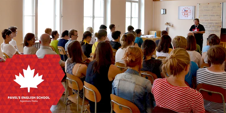 Kurz anglického jazyka s učiteli z Kanady + láhev výběrového vína