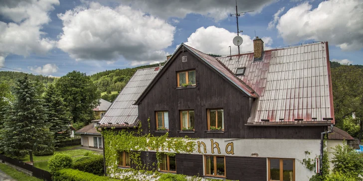 Rodinný relax i skvělé výlety v Jeseníkách s polopenzí a wellness
