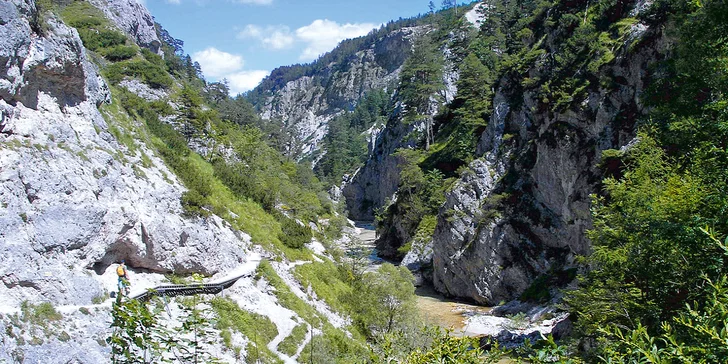 Poznávací výlet do úchvatné divoké soutěsky Hintere Tormäuer v Rakousku