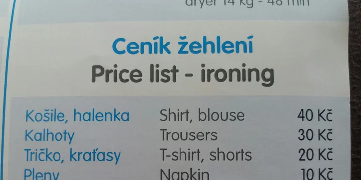 Profesionální mandlování a žehlení v prádelně Quickwash Strossmayerák