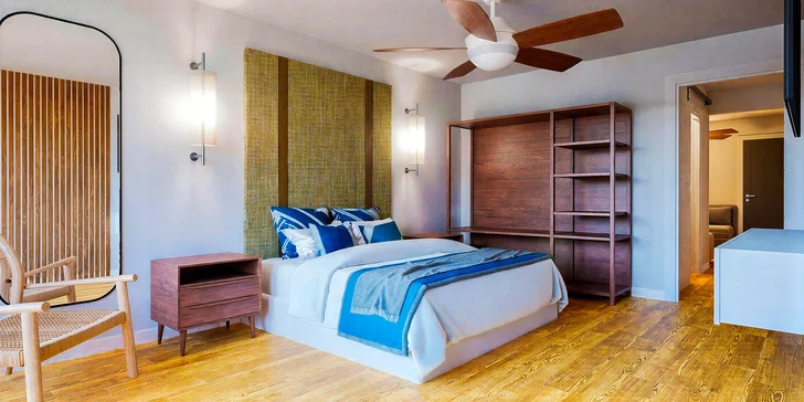 Zabydlíte se ve 4* hotelu Pestana Dunas a 5* hotelu Pestana Royal All Inclusive Ocean & SPA Resort (na fotce Pestana Dunas).