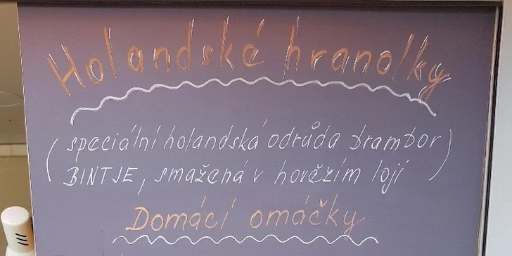 Jeden kornout s holandskými hranolky a další pochoutkou ve Žlutých lázních
