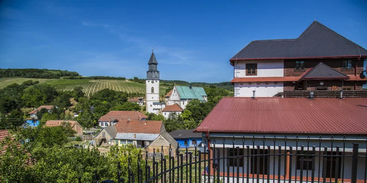Oddychový pobyt na jižní Moravě s jídlem, vínem i vstupem do wellness