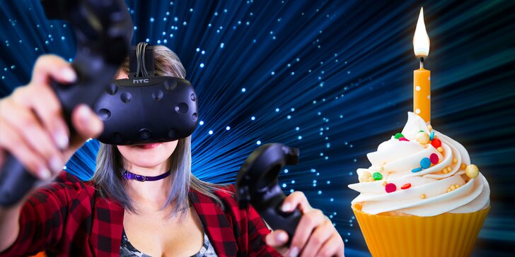 Fantastická narozeninová oslava: 2 hodiny ve virtuální realitě až pro 15 hráčů
