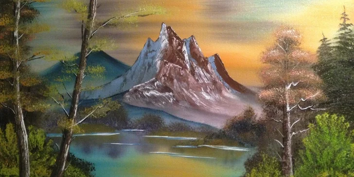 Více než klasická olejomalba: Kurz olejomalby ®Bob Ross pro začátečníky