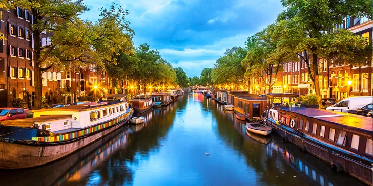 Kosmopolitní Amsterdam plný muzeí: 3–4 dny v hotelu se snídaní pro dva