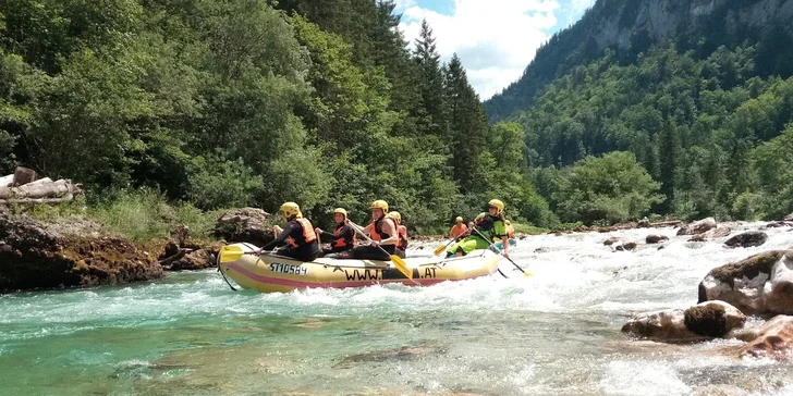 Ochlaďte se v parných dnech: půldenní rafting na krásné rakouské řece Salza