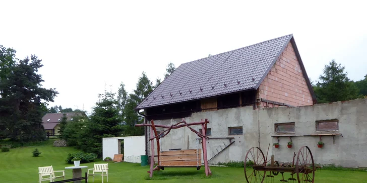 Jarní či letní prázdniny na venkově ve staročeském penzionu pod Ještědem