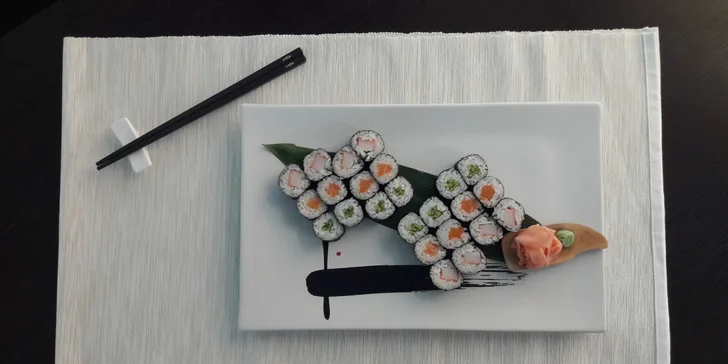 Sushi v podzámčí: 24 nebo 44 čerstvých rolek z rukou "sushisty" s 15letou praxí