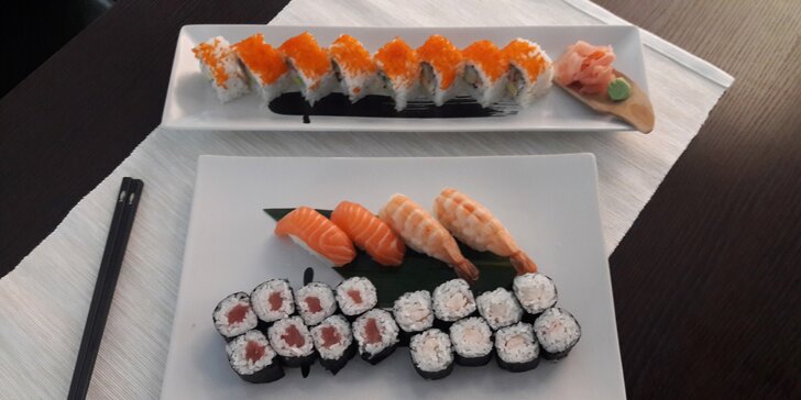 Sushi v podzámčí: 24 nebo 44 čerstvých rolek z rukou "sushisty" s 15letou praxí