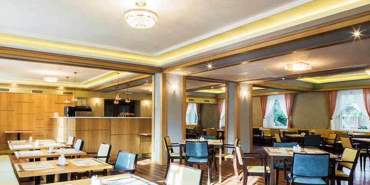 Snídaně v hotelové restauraci Symphonia v Dejvicích: all you can eat & drink