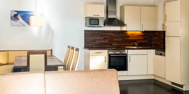 Každý apartmán má vlastnú kuchyňu.