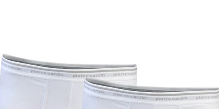 Dvoje pánské boxerky značky Pierre Cardin v bílé, šedé nebo černé barvě