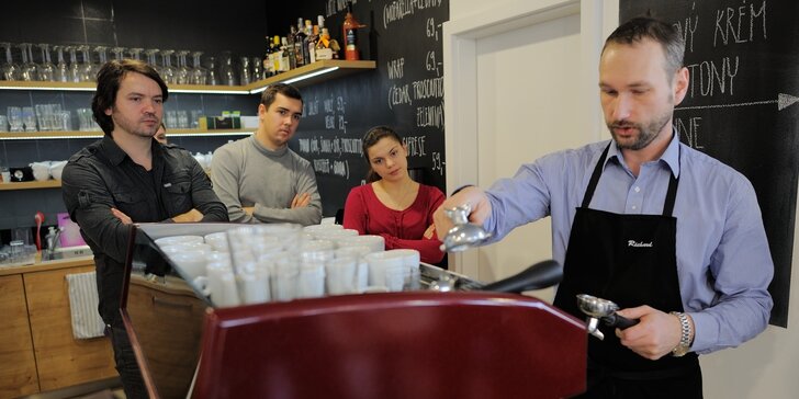 Baristický kurz domácí přípravy espressa pro milovníky kávy
