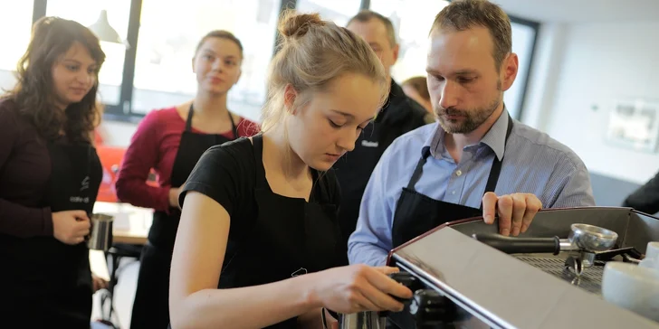 Baristický kurz domácí přípravy espressa pro milovníky kávy