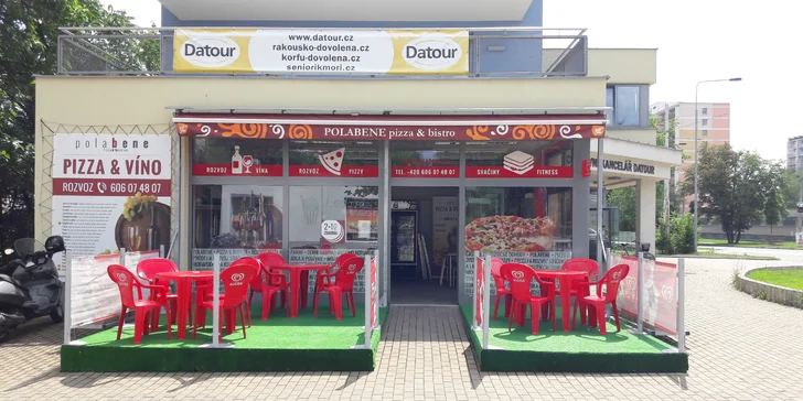 Křupavá pizza s sebou dle výběru: 1 nebo 2 pochoutky o Ø 40 cm
