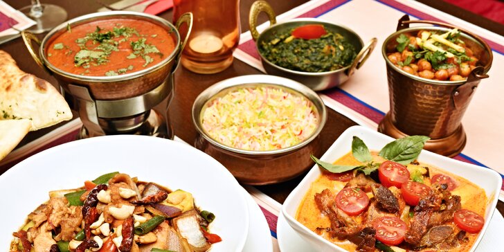 Indicko-thajské menu pro 2 osoby: speciality poskládané dle vašeho výběru