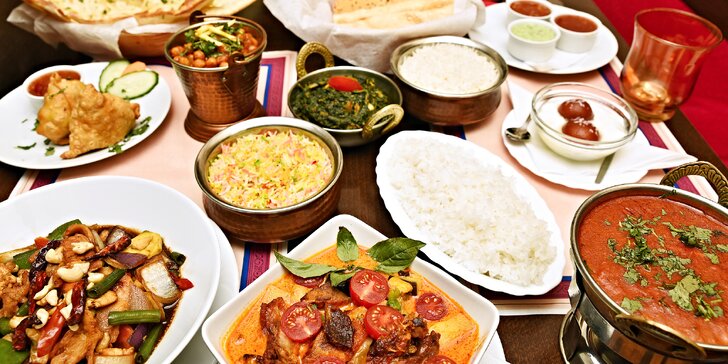 Indicko-thajské menu pro 2 osoby: speciality poskládané dle vašeho výběru