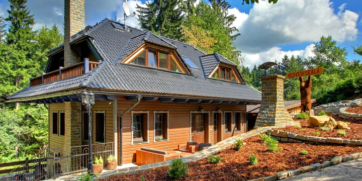 5denní pronájem luxusní wellness chaty v Beskydech pro rodiny i partu přátel