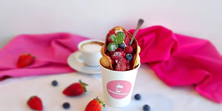 Když to vafle roztočí: sladká bubble waffle a nápoj v retro cukrárně na Chodově