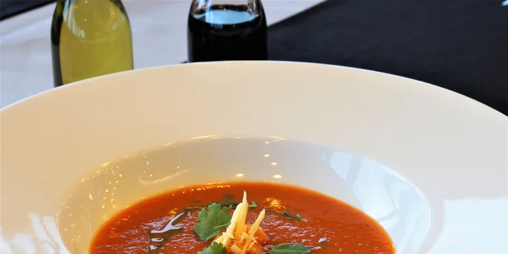 Degustační menu s jedinečným výhledem na celé Brno z 15. patra M-Paláce
