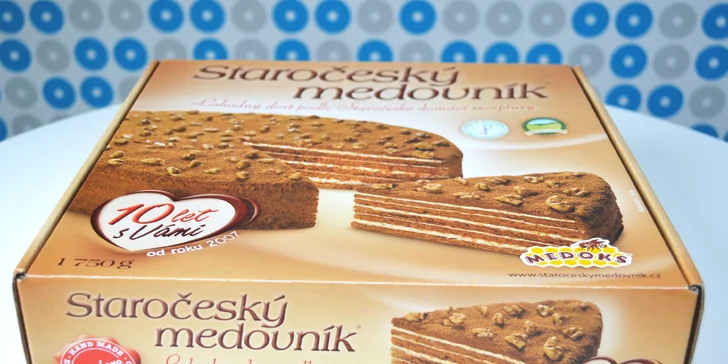 Oceněný Staročeský medovník: 700 nebo 1750 g, aby se dostalo na každého