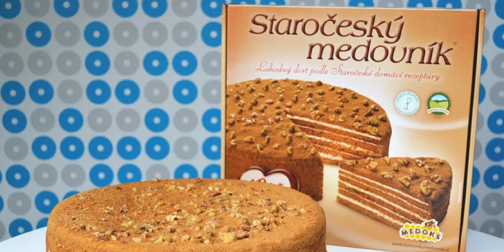 Oceněný Staročeský medovník: 700 nebo 1750 g, aby se dostalo na každého
