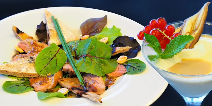Degustační menu s jedinečným výhledem na celé Brno z 15. patra M-Paláce