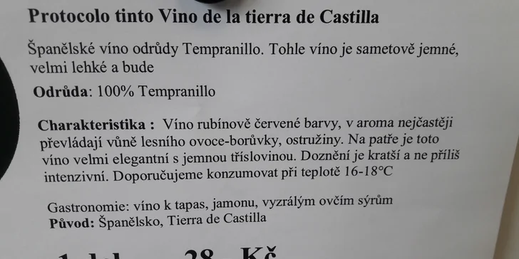 Degustace pěti francouzských a španělských vín na trhu ve Stromovce
