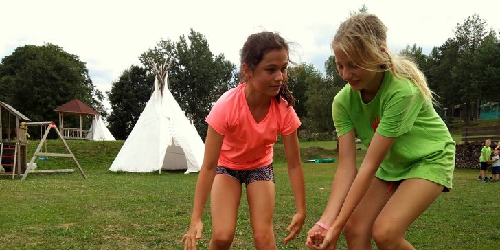 Týdenní dětský tábor v krásném prostředí Šumavy se sportem a zábavou