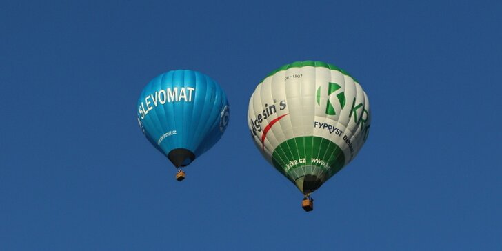 Nezapomenutelný zážitek: 1hod. vyhlídkový let v letce horkovzdušných balónů